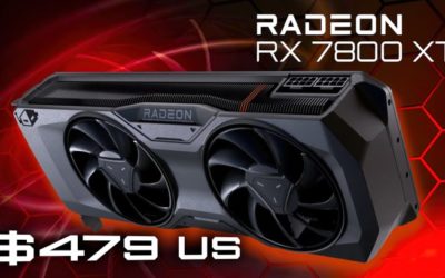 Стоимость графического процессора AMD Radeon RX 7800 XT упала до рекордно низкого уровня и теперь доступна по цене 479,99 долларов.