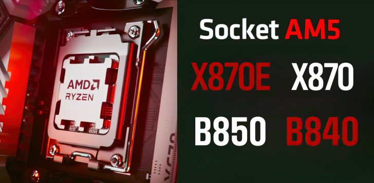 Материнские платы AMD B850 и B840 массового производства выйдут в начале 2025 года, партнерская презентация на выставке CES