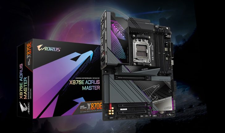 Gigabyte представляет высококлассную материнскую плату X870E AORUS Master: 20 фаз, 110 А SPS, поддержка памяти DDR5-8200 объемом 256 ГБ