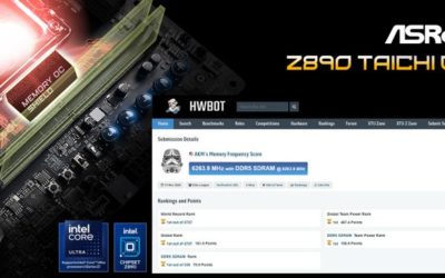 Память V-Color DDR5 CUDIMM увеличена до 12527 МТ/с, что снова побило мировой рекорд на ASRock Z890 Taichi OCF